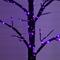 5ft. Pre-Lit Artificial Halloween Twig Tree with 360 Orange & Purple LED Lights